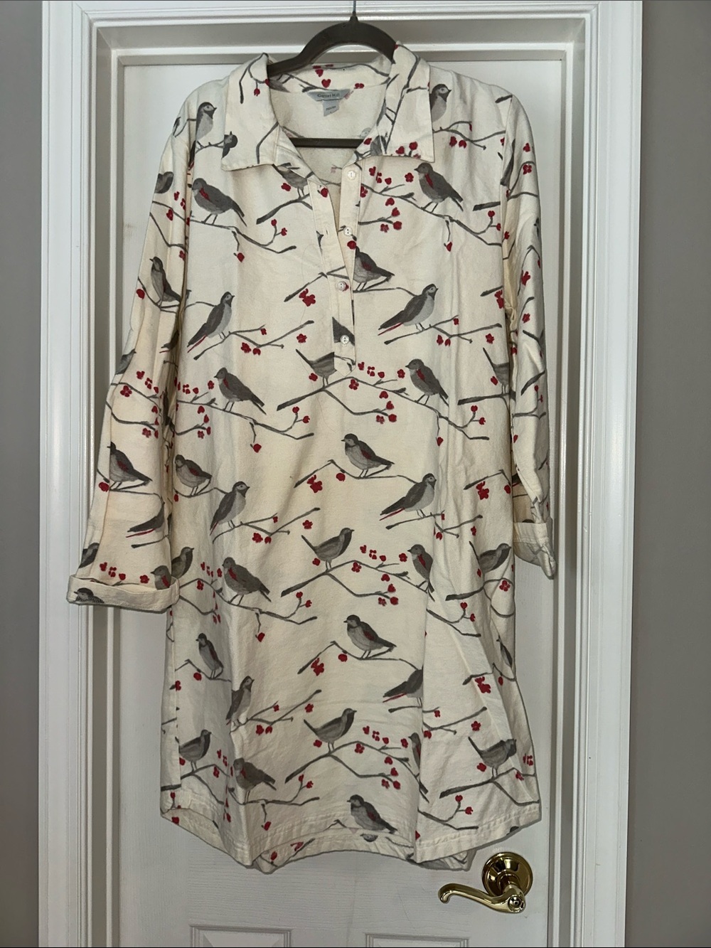 Garnet Hill flannel nightshirt